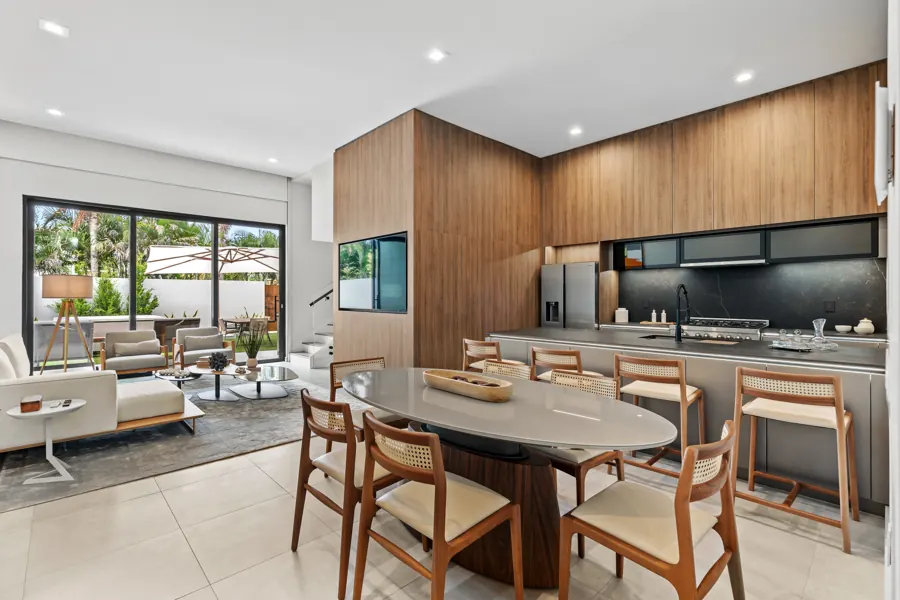 Chef's kitchen and dining