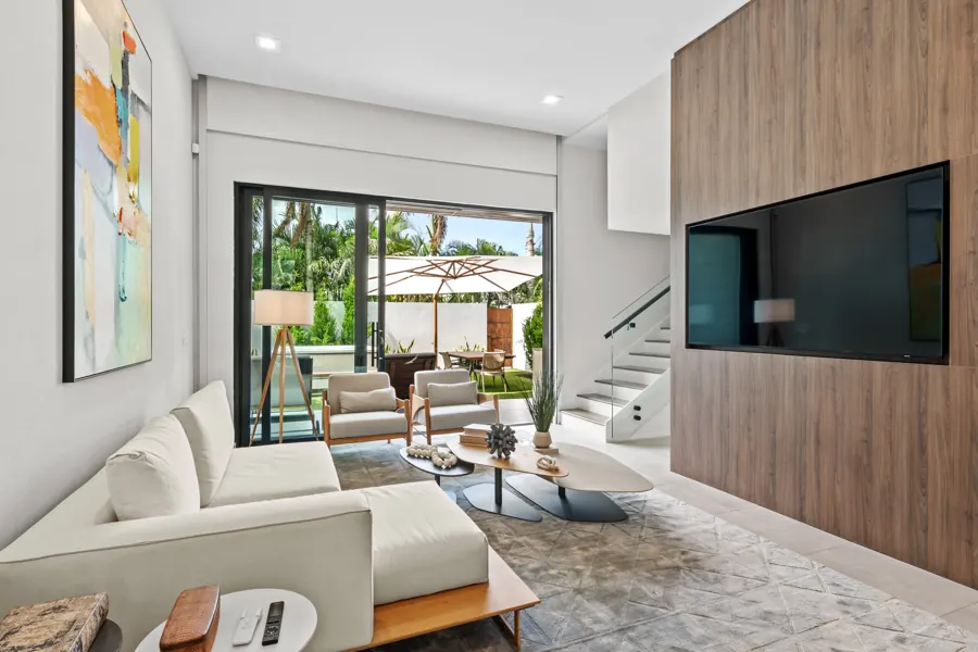 Living room and stair
