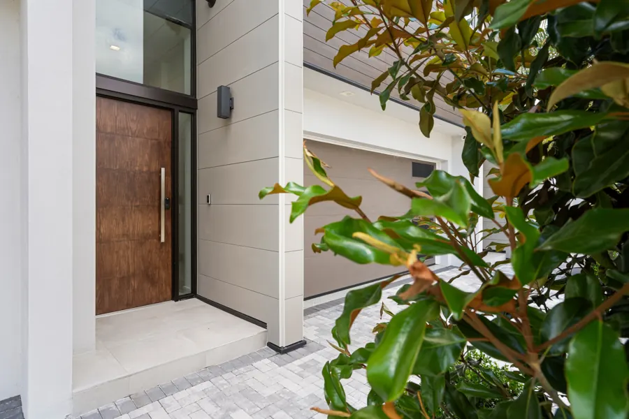 Solid wood pivot entry door