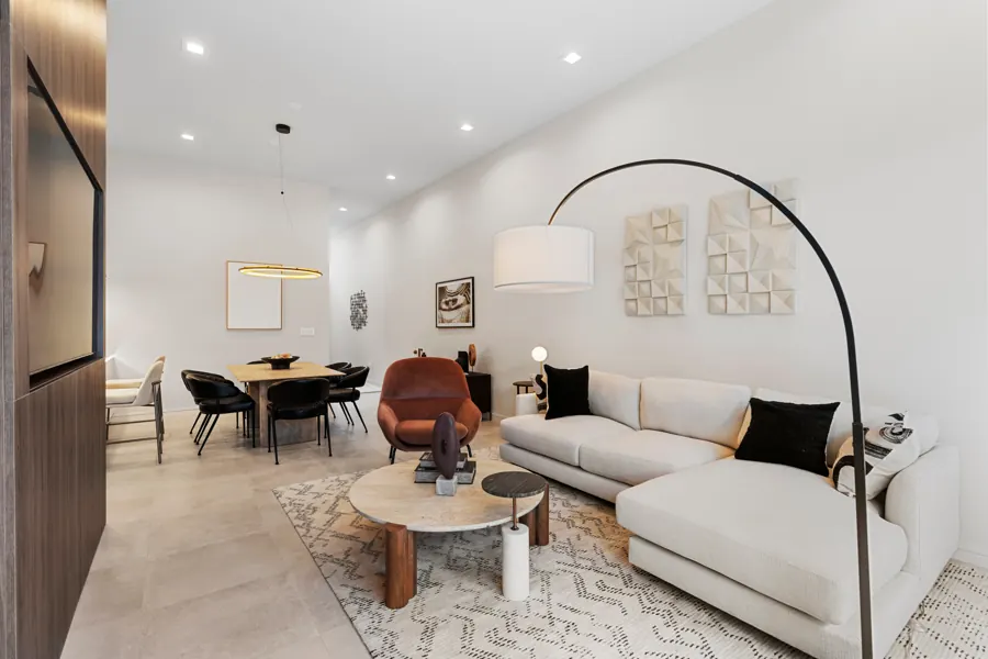 Fully furnished living room